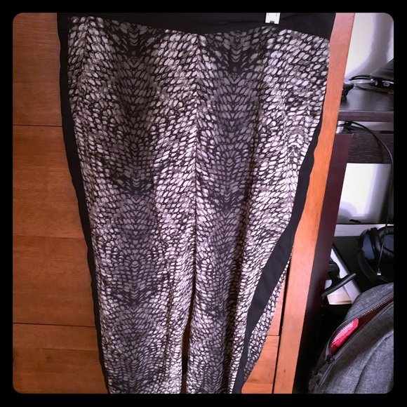 High waisted snake print silky pants - Picture 1 of 1